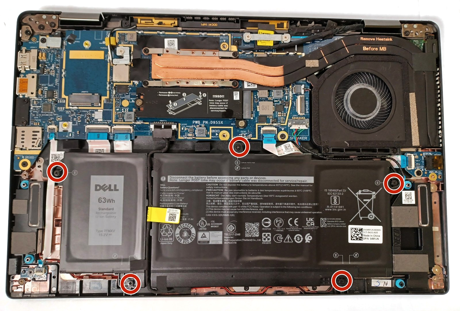 How to replace and fix DELL Latitude 7420S E7420S IR FHD 30pin 0.5mm LED 0RG8X8 DC02C00QV00 LCD Cable (Latitude 7420)